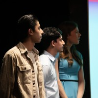 Students look on during Industry Night event