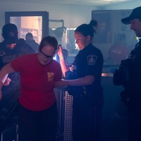 Emergency excercise with policing