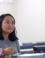 student in classroom