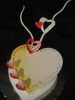 Pastillage heart-shaped candy box