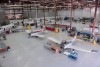 Overhead shot of the hangar at the Norton Wolf School of Aviation Technology