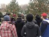 Students with Mike Pascoe during woody walk on our Campus learning Deciduous / Coniferous Trees – our campus is a recognized International Botanical Garden.