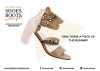 Ad for Shoes, Boots 'n Bags. Picture of a high-heeled sandal.