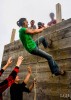 AEL1J students climbing a wall