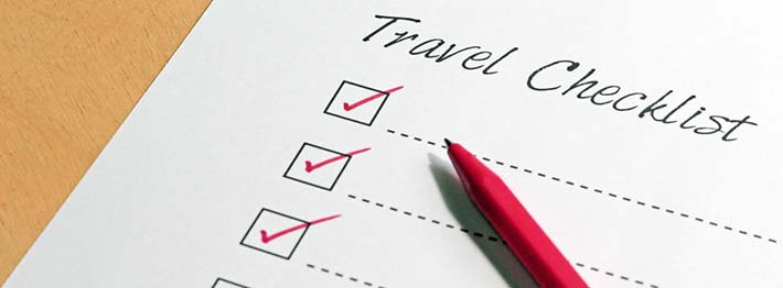 Travel checklist