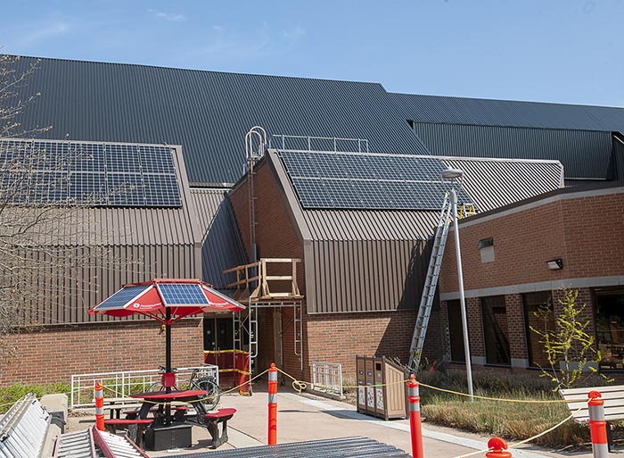 Solar projects in D Courtyard