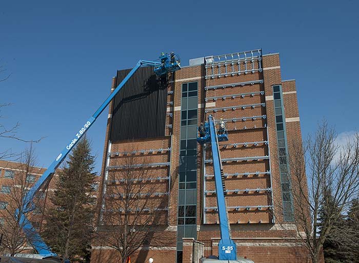 Construction of solar wall