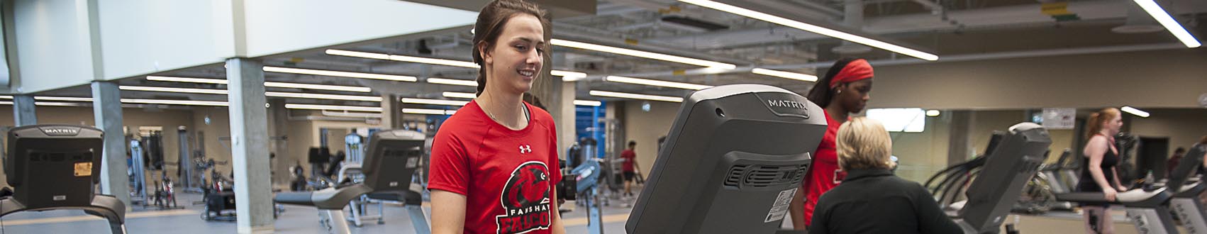 Students working out at Fanshawe's Wellness Centre